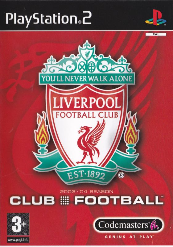 Front Cover for Club Football: 2003/04 Season (PlayStation 2) (Liverpool FC version)