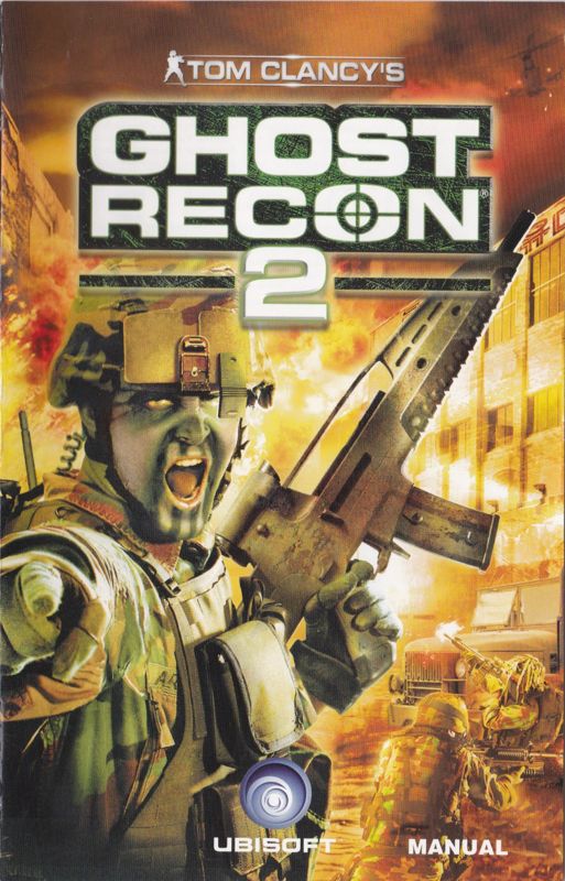 Manual for Tom Clancy's Ghost Recon 2: 2007 - First Contact (PlayStation 2): Front