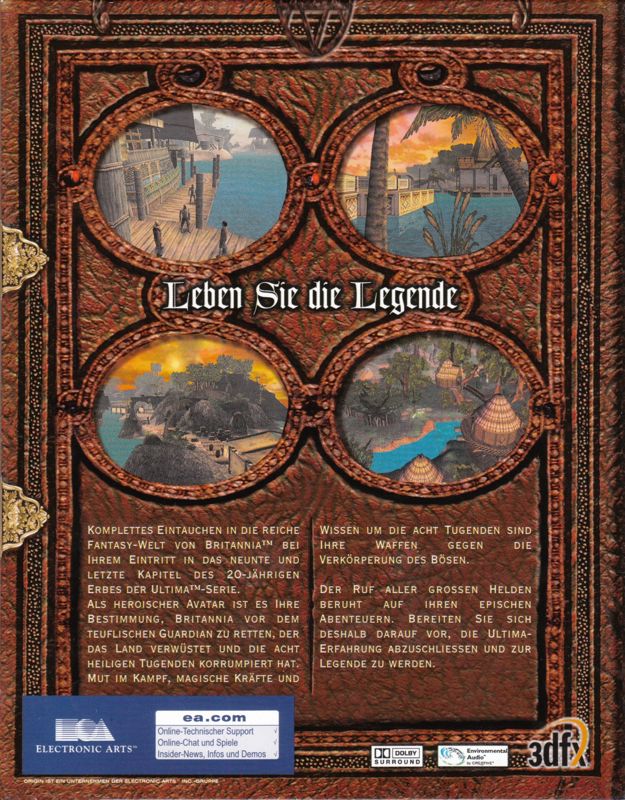 Other for Ultima: World Edition (Windows): Ultima IX: Ascension - Box - Back