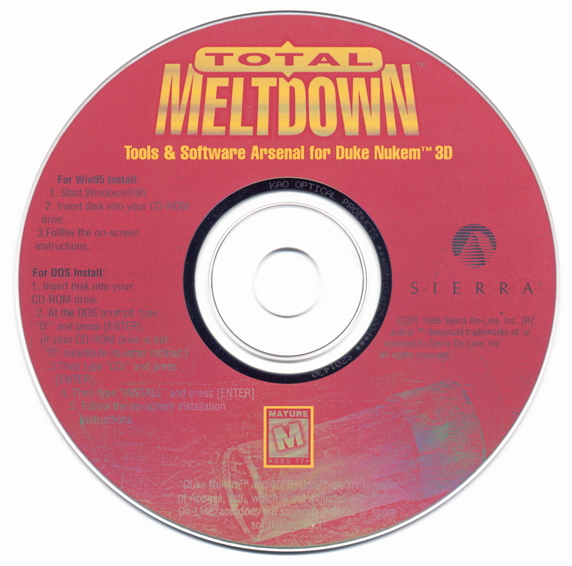 Media for Total Meltdown (DOS)