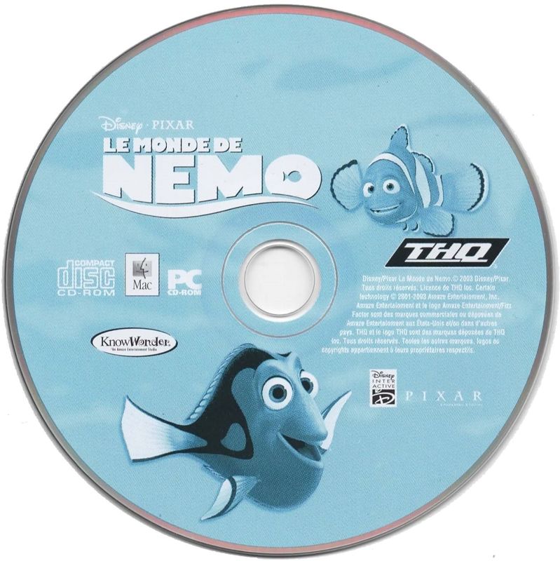 Media for Disney•Pixar Finding Nemo (Macintosh and Windows) (THQ Classic release)