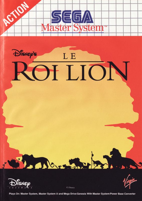 Front Cover for The Lion King (SEGA Master System)
