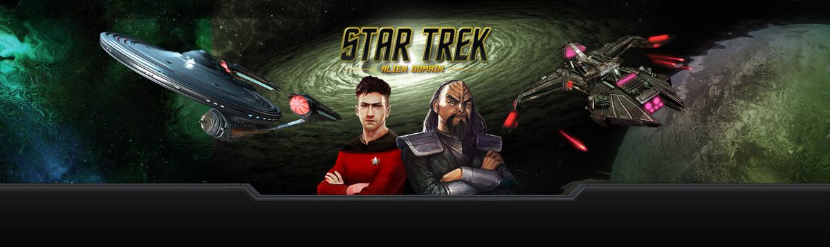 Front Cover for Star Trek: Alien Domain (Browser): Site's header