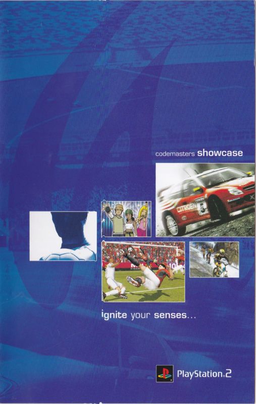 Advertisement for Club Football 2005 (PlayStation 2) (Newcastle United version): Codemasters Showcase (PS2 games catalogue): Front