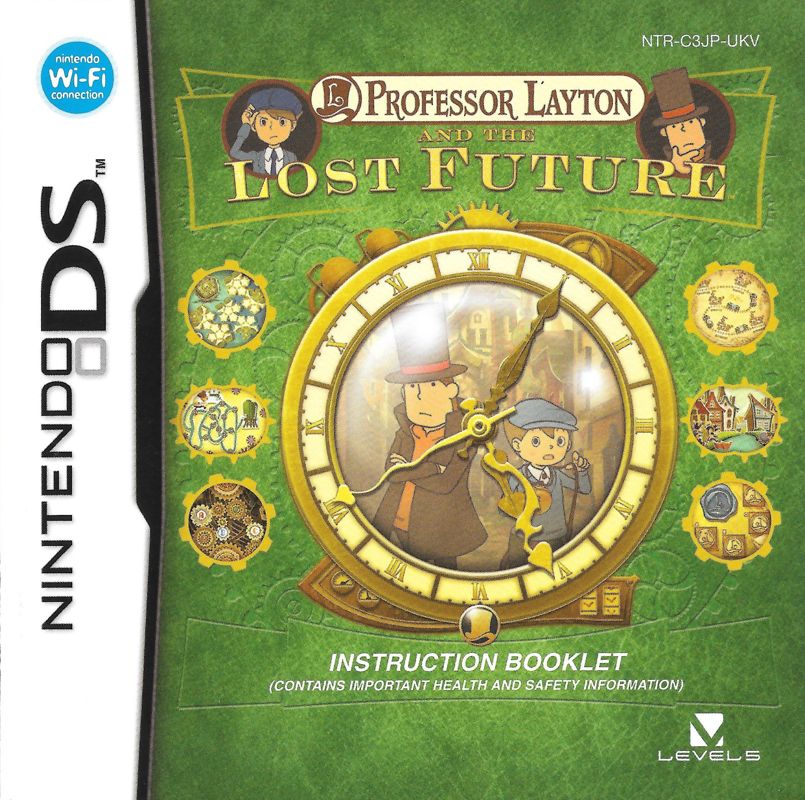 Manual for Professor Layton and the Unwound Future (Nintendo DS): Front