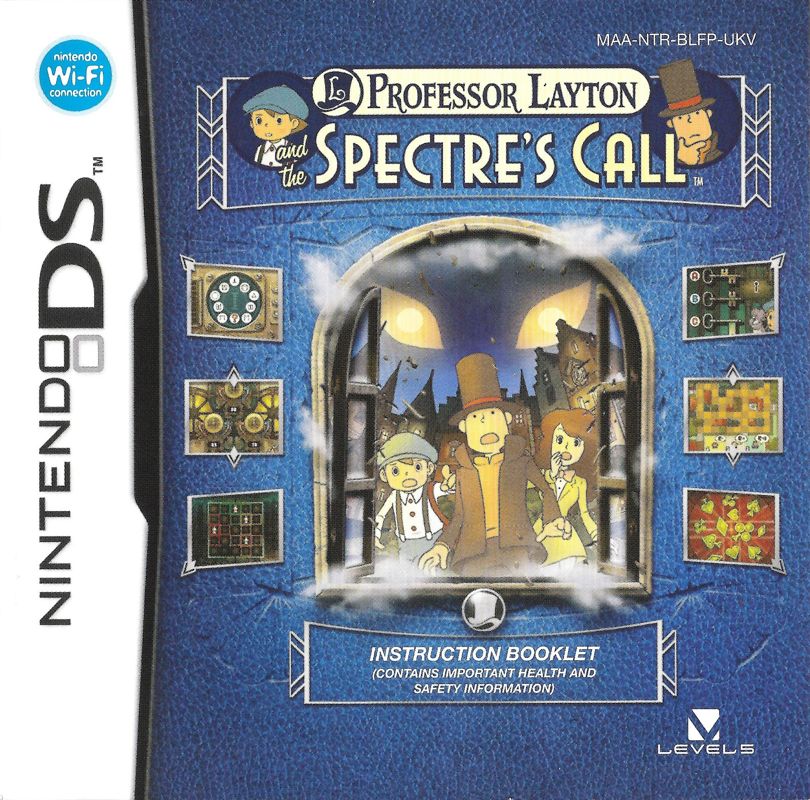 Manual for Professor Layton and the Last Specter (Nintendo DS): Front