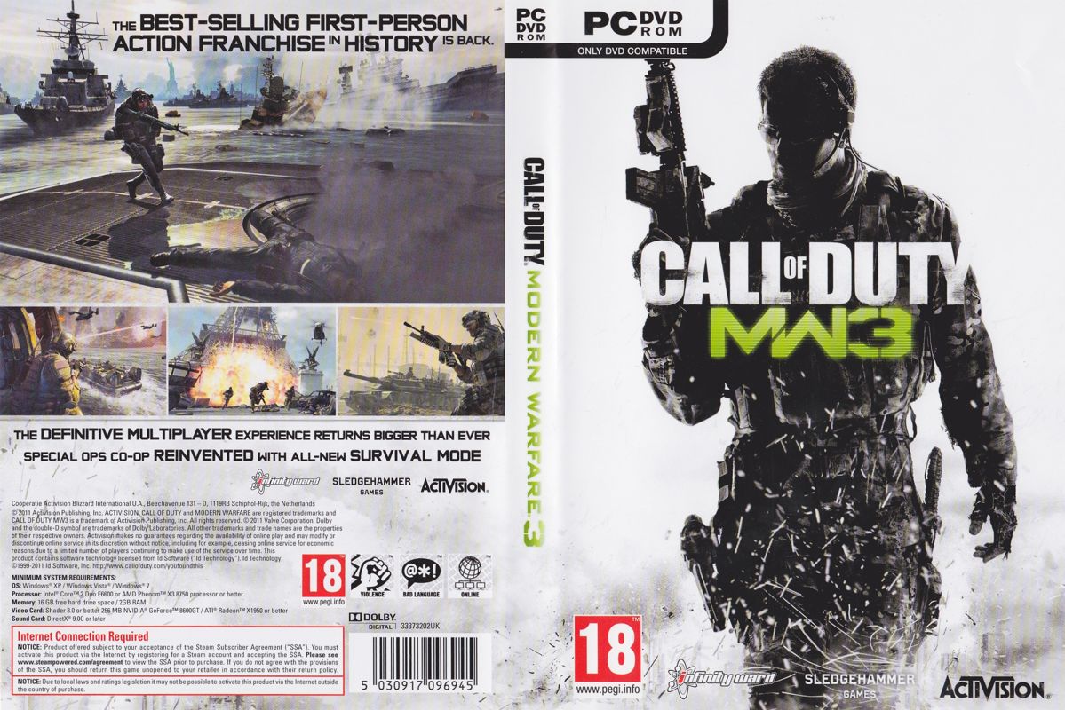 Call of Duty MW3 cover or packaging material MobyGames