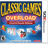 Front Cover for Classic Games Overload: Card & Puzzle Edition (Nintendo 3DS) (download release)