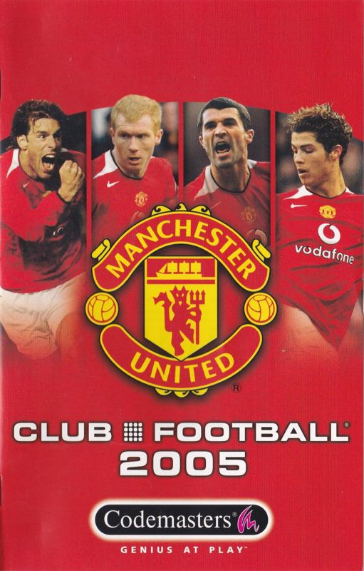 Manual for Club Football 2005 (PlayStation 2) (Manchester United version): Front