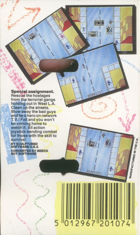 Back Cover for Los Angeles SWAT (ZX Spectrum)