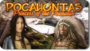 Front Cover for Pocahontas: Princess of the Powhatan (Windows) (Pogo/Oberon Media release)