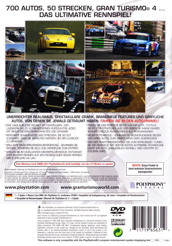 Gran Turismo 4 box covers - MobyGames