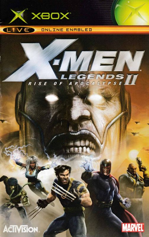Manual for X-Men: Legends II - Rise of Apocalypse (Xbox): Front