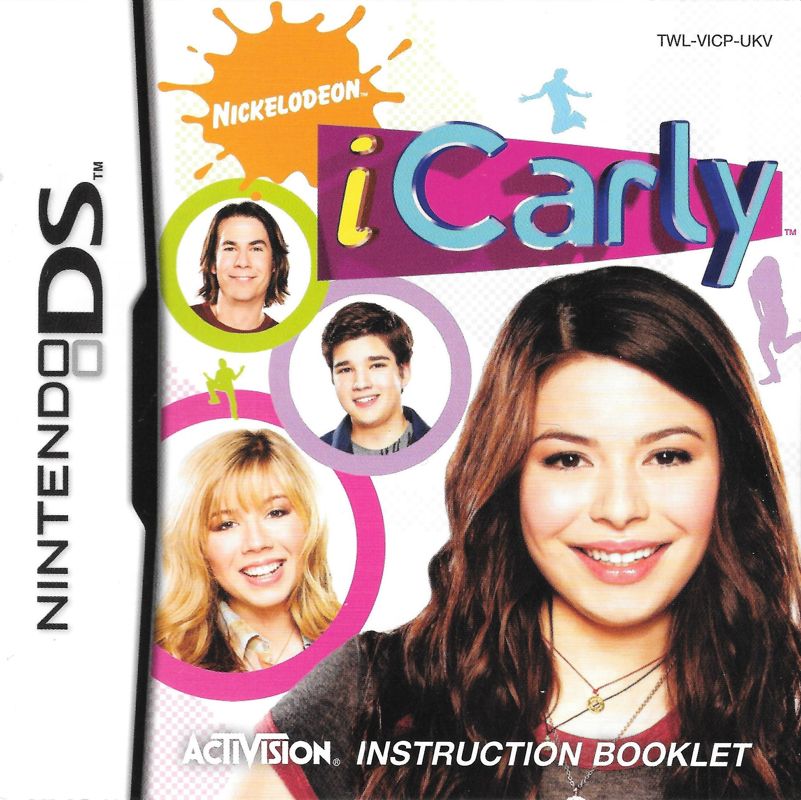 Manual for iCarly (Nintendo DS): Front