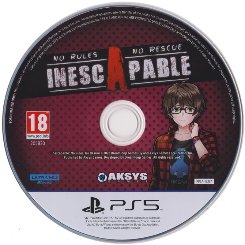 Media for Inescapable: No Rules, No Rescue (PlayStation 5)