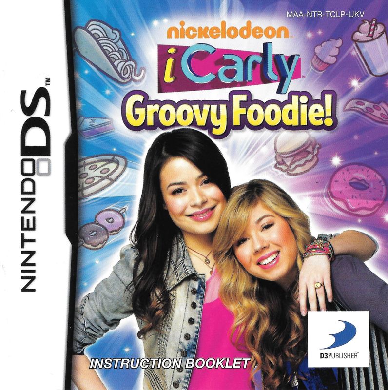 Manual for iCarly: Groovy Foodie! (Nintendo DS): Front