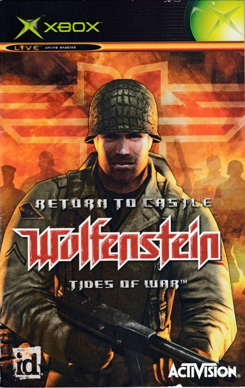 Manual for Return to Castle Wolfenstein: Tides of War (Xbox): Front