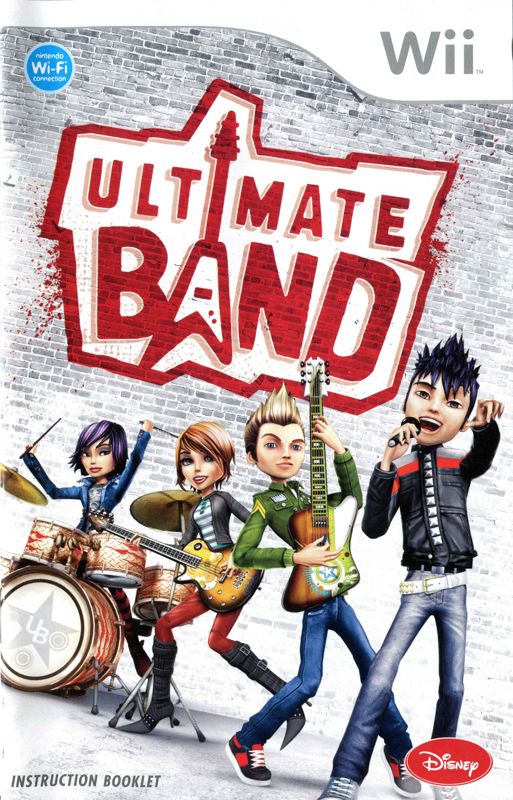 Manual for Ultimate Band (Wii): Front