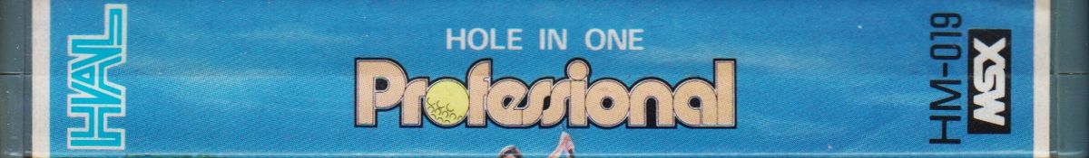 Media for Hole in One Professional (MSX): Spine