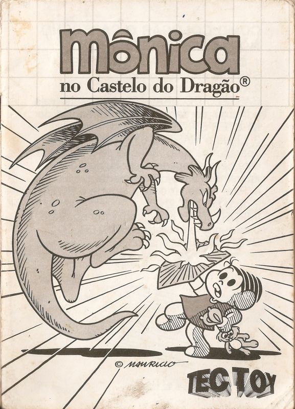 Manual for Mônica no Castelo do Dragão (SEGA Master System): Front
