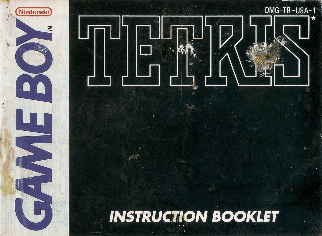 Manual for Tetris (Game Boy): Front