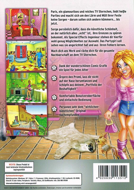 Back Cover for Fiese Freunde 2: Letzte Party in Paris (Windows) (Play Indie release)