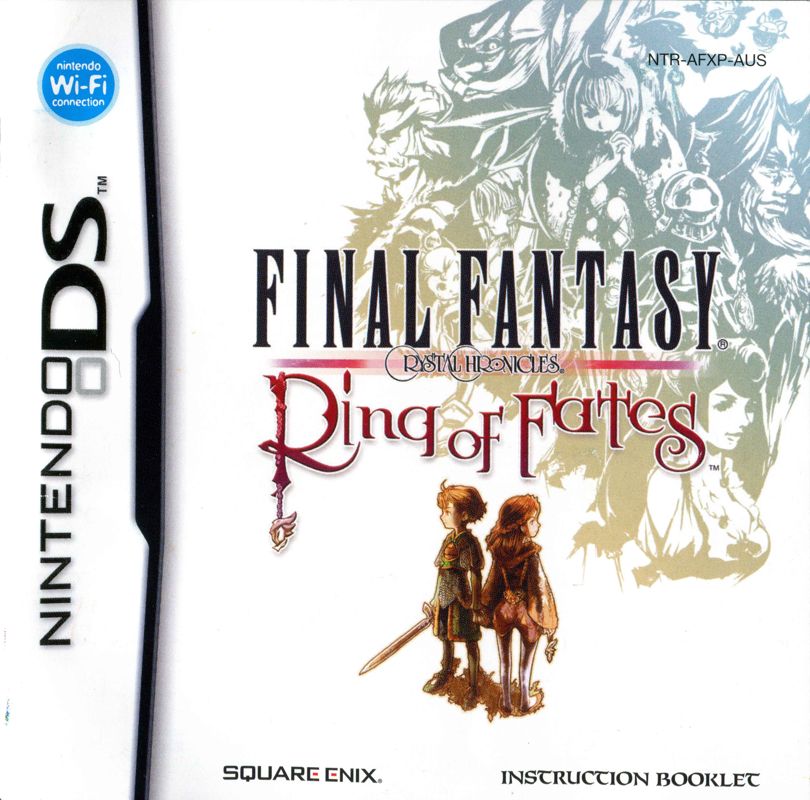 Manual for Final Fantasy: Crystal Chronicles - Ring of Fates (Nintendo DS): Front