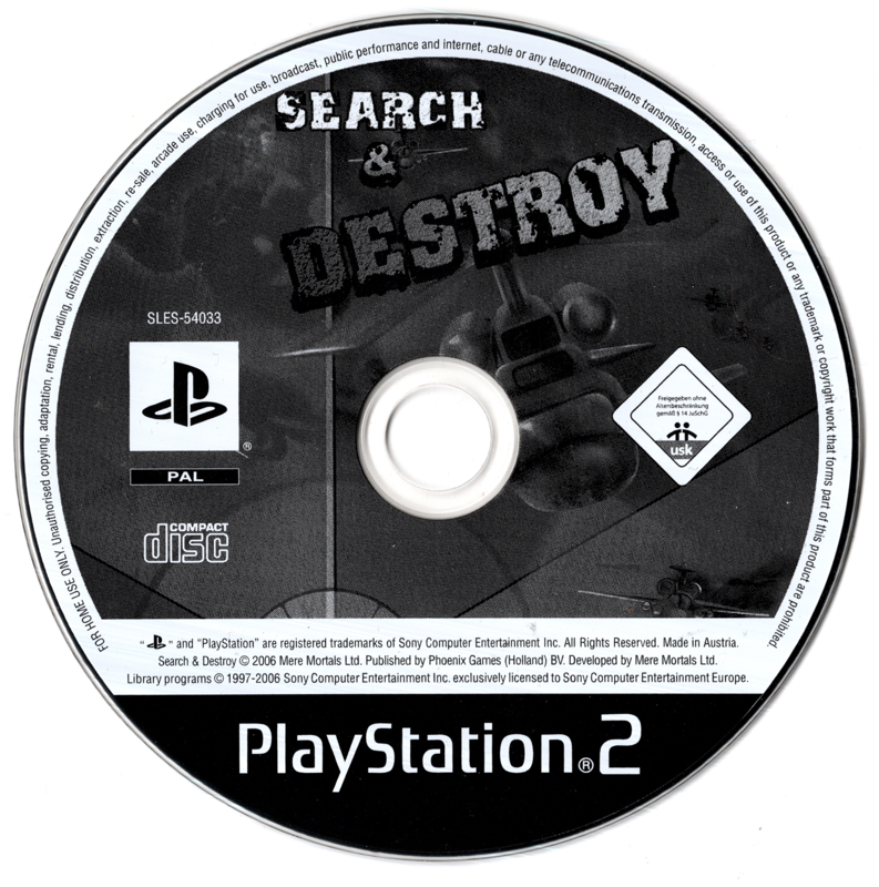 Media for Search & Destroy (PlayStation 2)