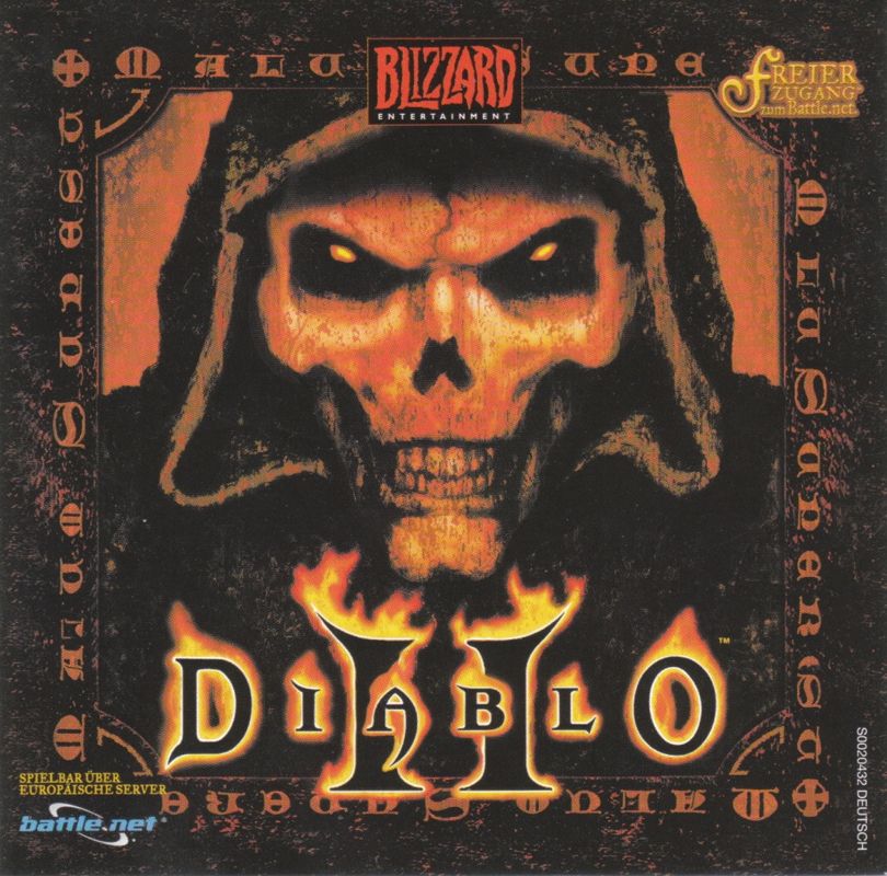 Other for Diablo II (Windows) (Release for Windows 95/98/NT 4.0 (others show release for Windows 95/98)): Jewel Case 2 - Front
