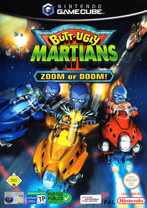 Front Cover for Butt-Ugly Martians: Zoom or Doom! (GameCube)