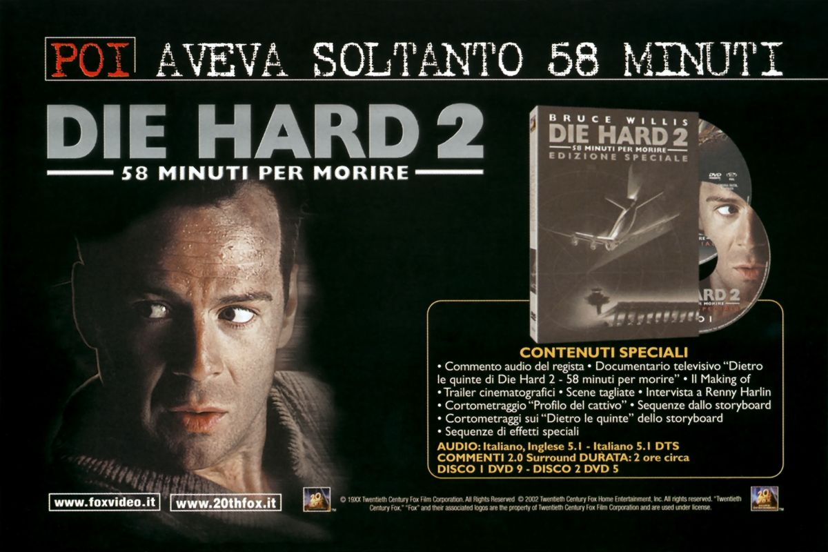 Advertisement for Die Hard: Nakatomi Plaza (Windows): Back