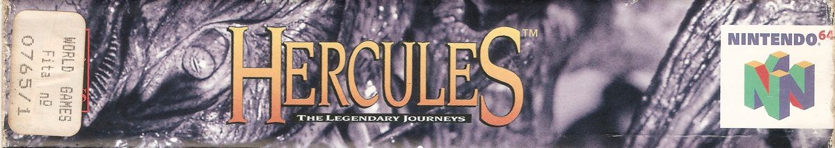 Spine/Sides for Hercules: The Legendary Journeys (Nintendo 64): Top