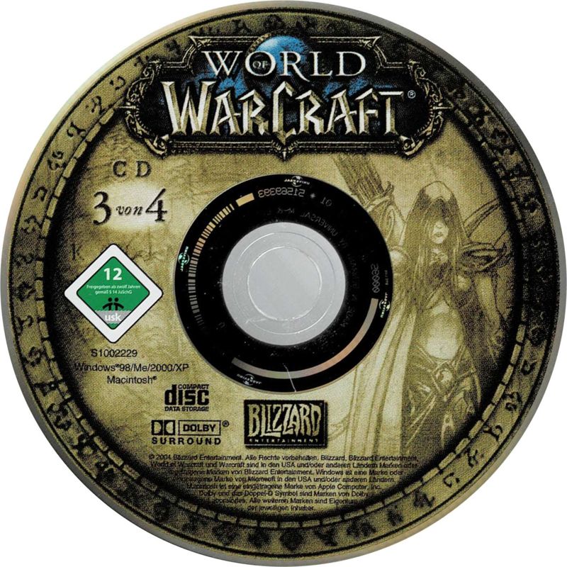 Media for World of WarCraft (Macintosh and Windows) (2006 re-release): Disc 3