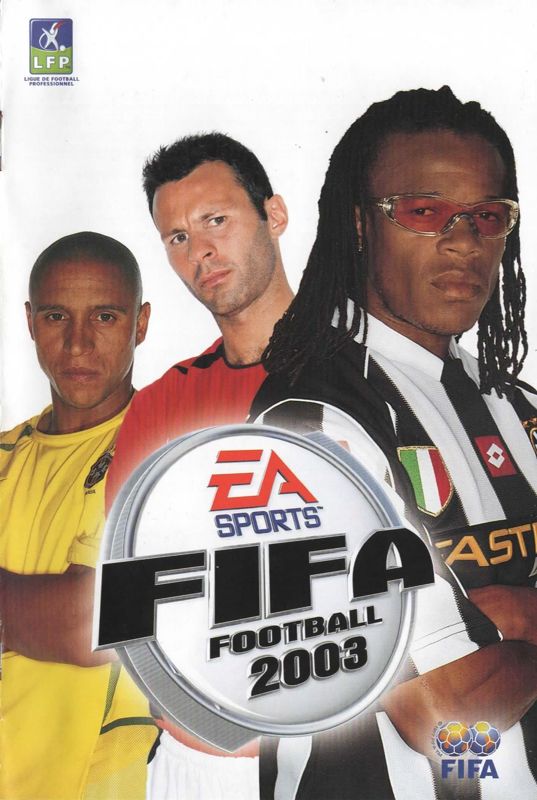 Manual for FIFA Soccer 2003 (Windows): Front (24-page)