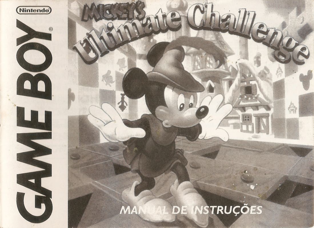 Manual for Mickey's Ultimate Challenge (Game Boy): Front