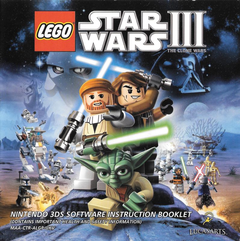 Manual for LEGO Star Wars III: The Clone Wars (Nintendo 3DS): Front