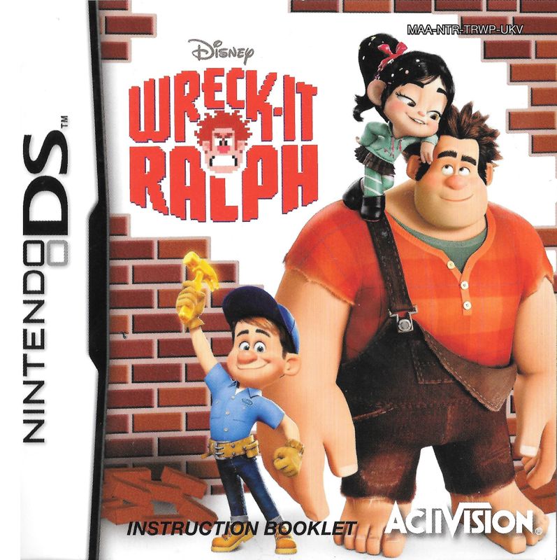 Manual for Wreck-It Ralph (Nintendo DS): Front