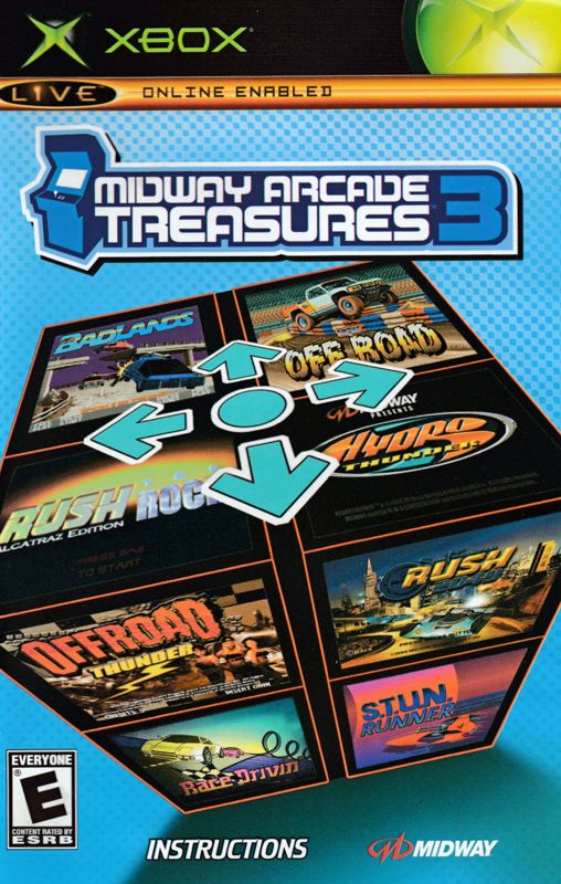 Front Cover for Midway Arcade Treasures 3 (Xbox)