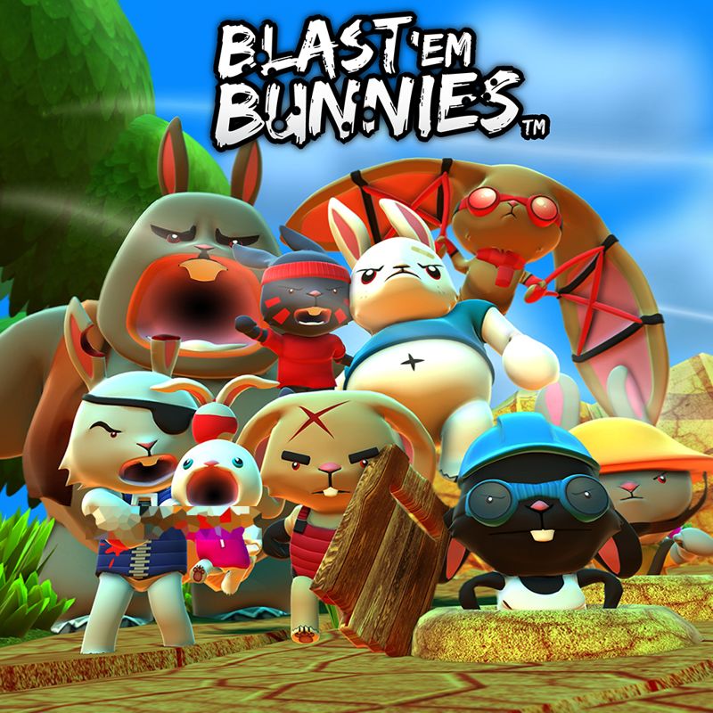 Front Cover for Blast 'Em Bunnies (PS Vita and PlayStation 4) (download release)