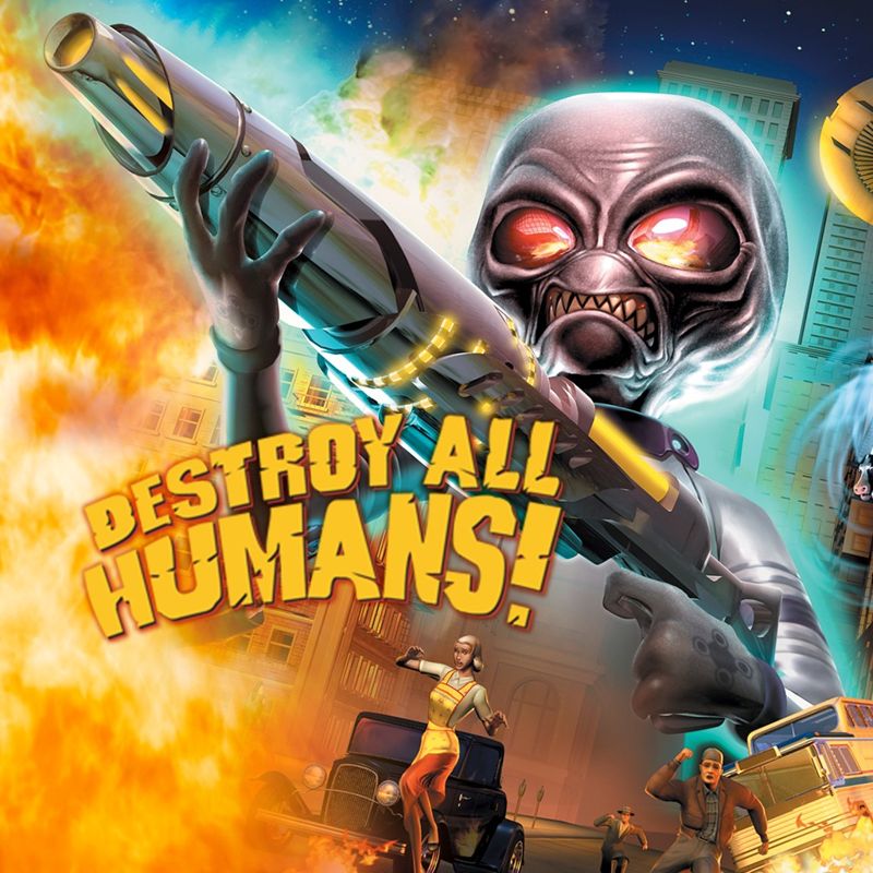 Front Cover for Destroy All Humans! (PlayStation 4) (Download release)