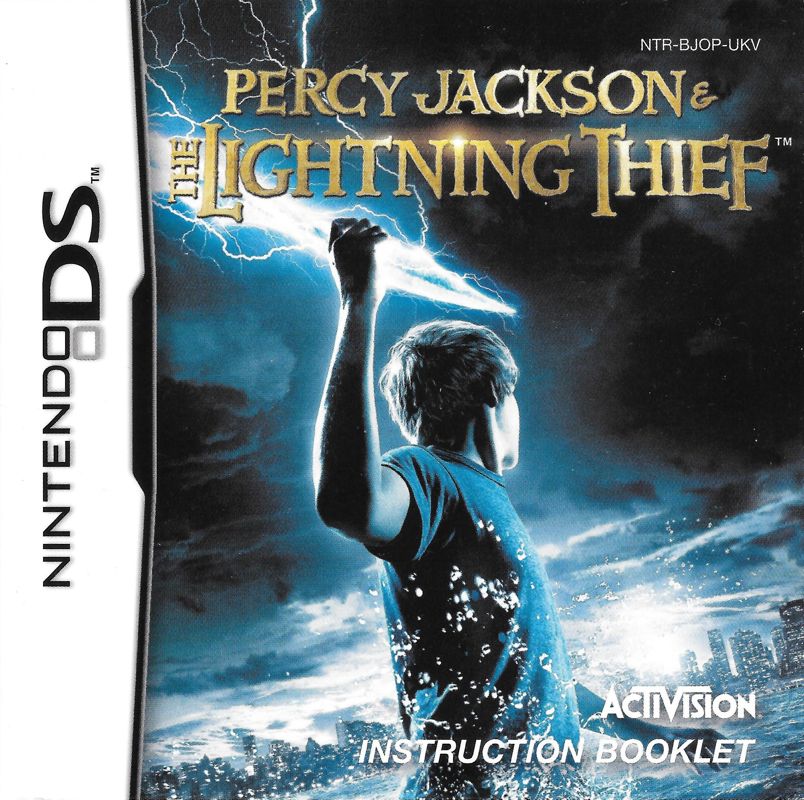 Manual for Percy Jackson and The Olympians: The Lightning Thief (Nintendo DS): Front