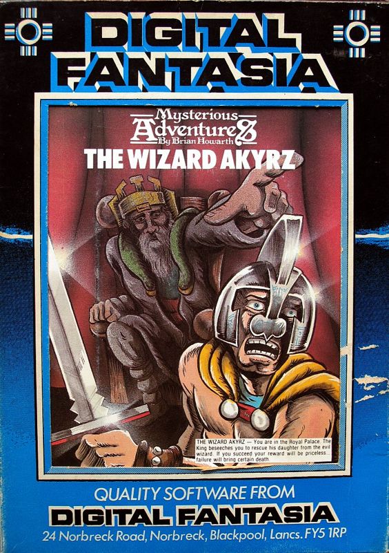 Front Cover for The Wizard of Akyrz (BBC Micro)