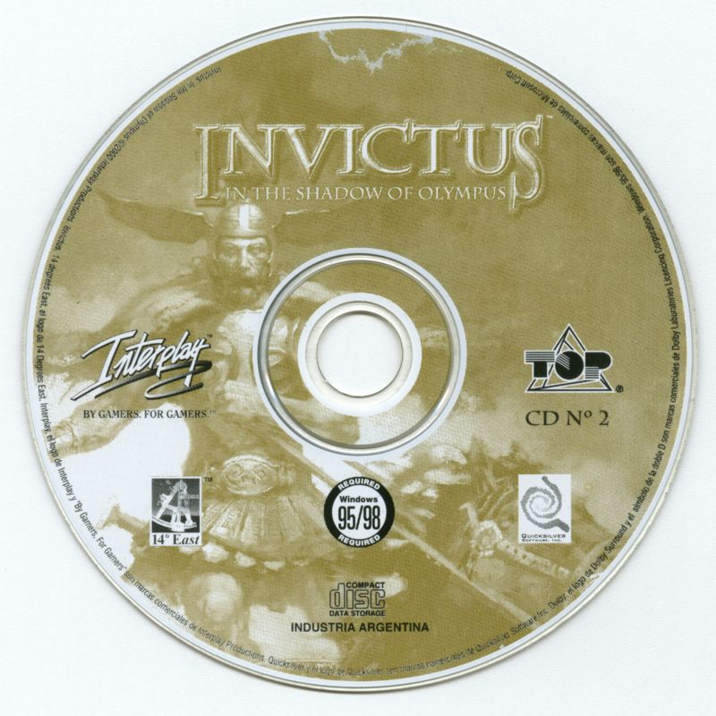 Media for Invictus: In the Shadow of Olympus (Windows): Disc 2
