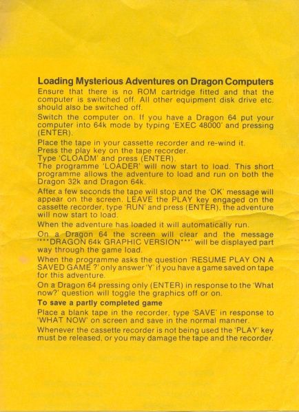 Manual for Waxworks (Dragon 32/64)