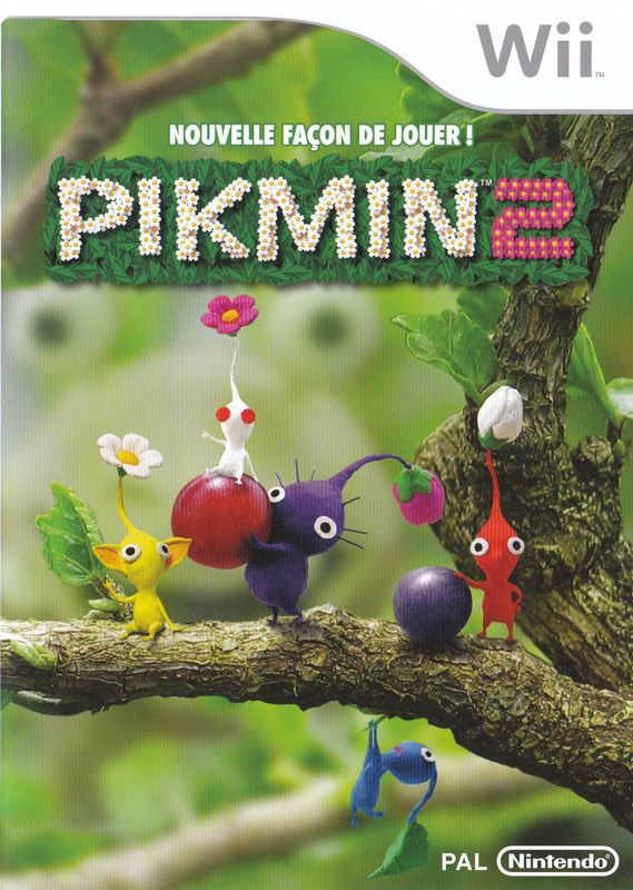 Front Cover for Pikmin 2 (Wii): Reversed