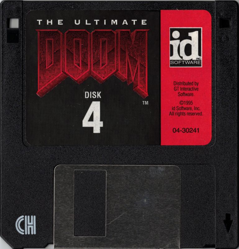 Media for The Ultimate Doom (DOS) (3.5" Disk release): Disk 4