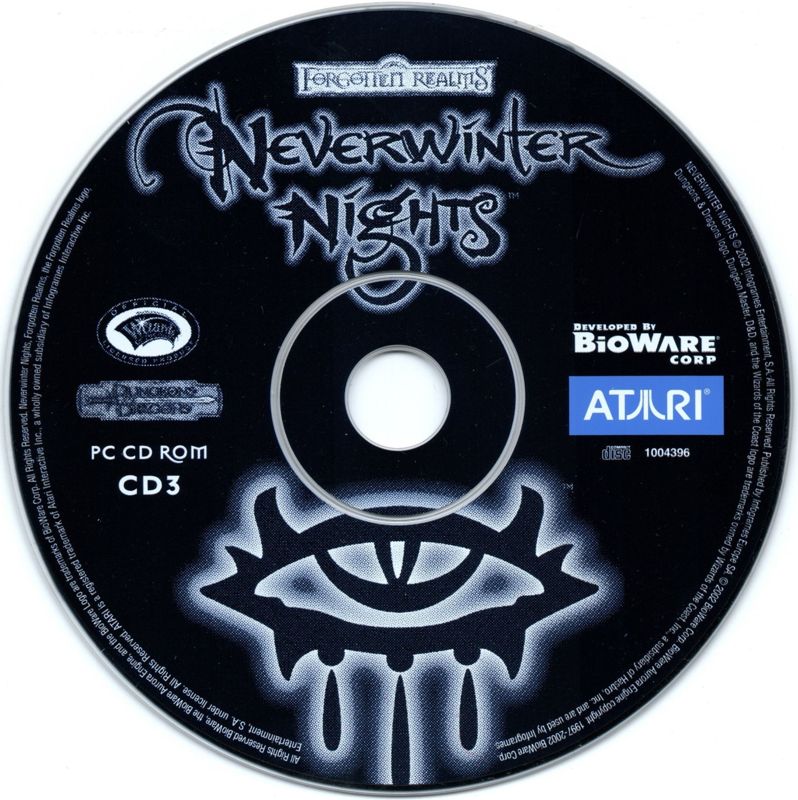 Media for Neverwinter Nights (Windows) (re-release): Disc 3