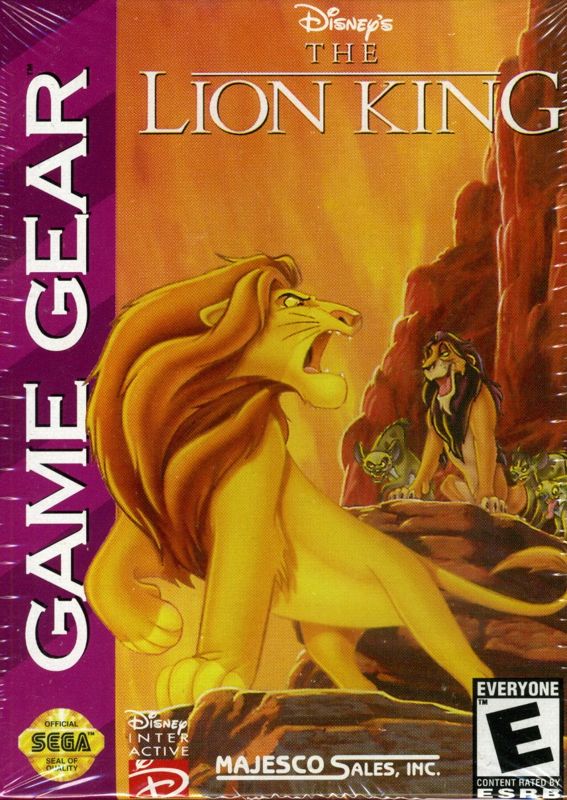 Front Cover for The Lion King (Game Gear) (Majesco re-release)