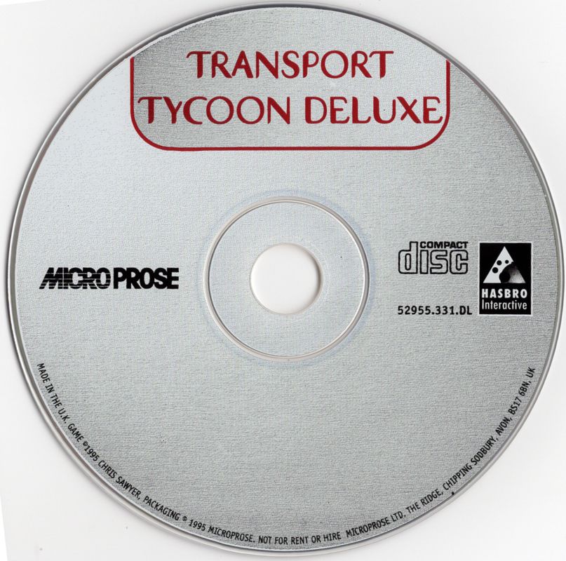 Media for Transport Tycoon Deluxe (DOS) (Hasbro Interactive Classics release)