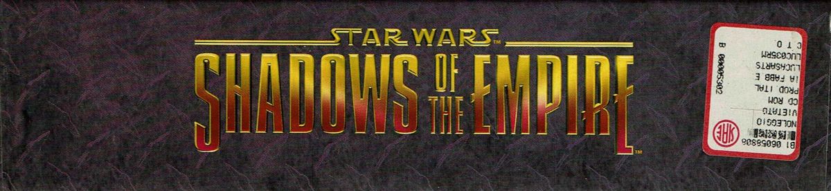 Spine/Sides for Star Wars: Shadows of the Empire (Windows): Top